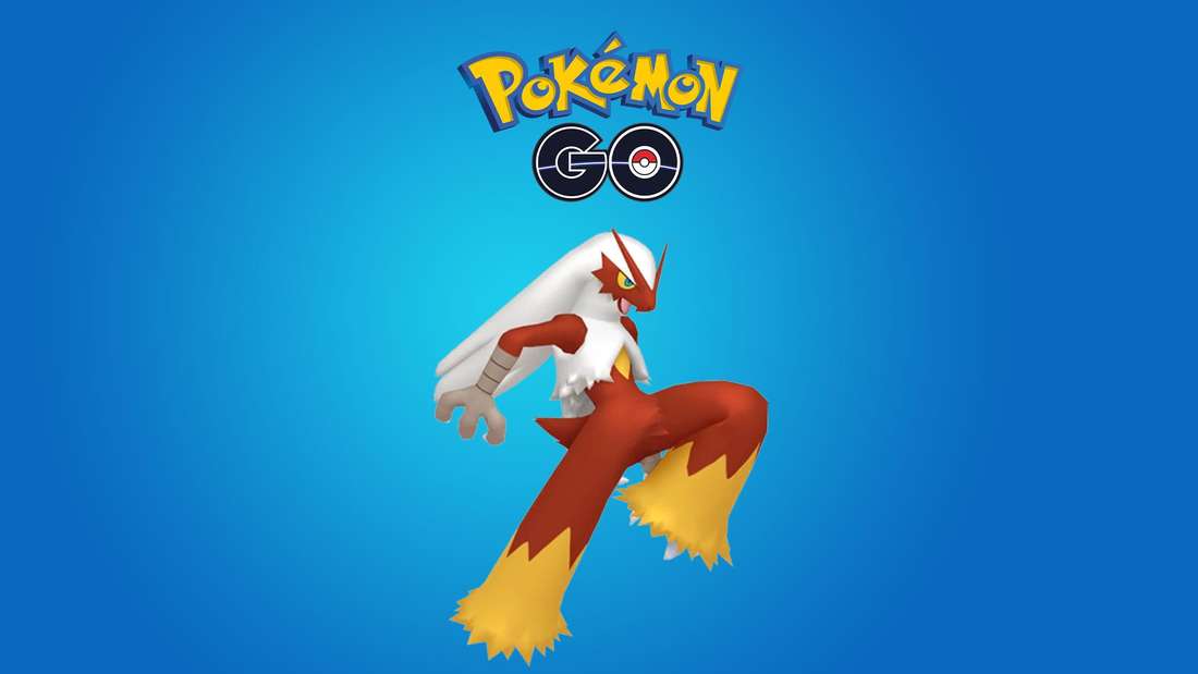 Lohgock below the Pokémon GO logo and on a blue background.