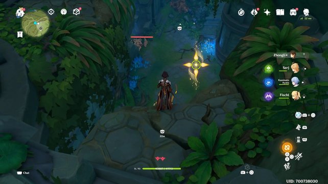 From here, jump down to the ruin contraptions.  (Source: Screenshot game tips)