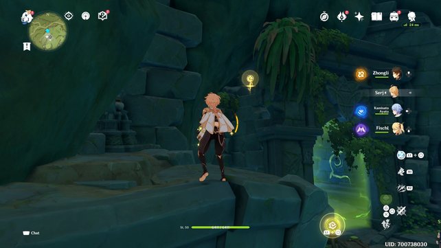 There is a small hole on the side, thanks to which you can bypass the barrier.  (Source: Screenshot game tips)