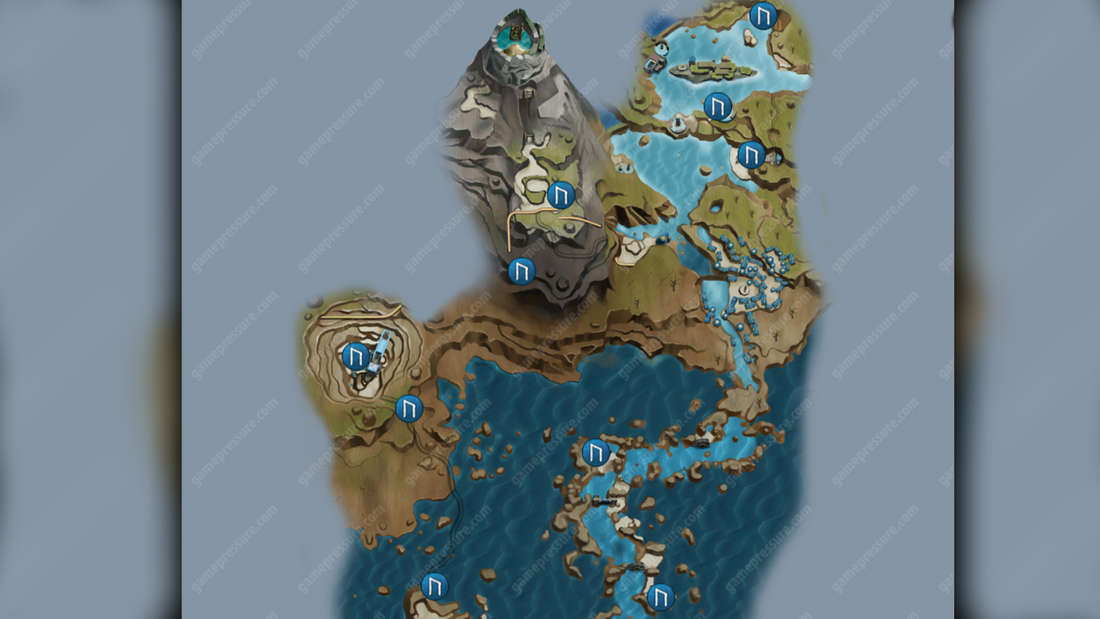 Map of Svartalfheim in God of War Ragnarök showing all Norn chests