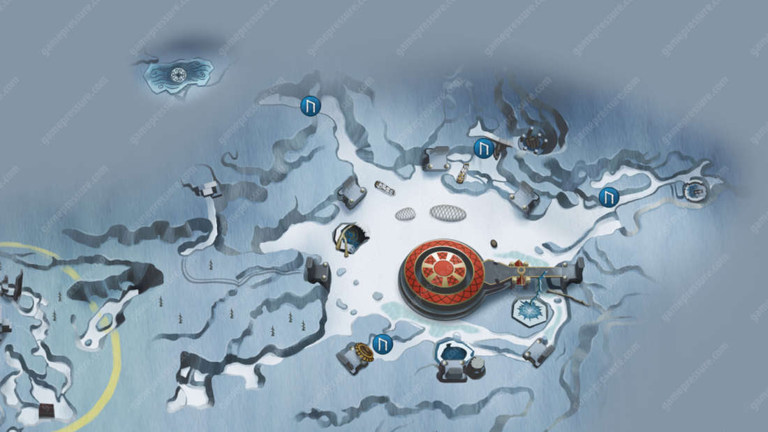 Map of Midgard in God of War Ragnarök showing all Norn chests