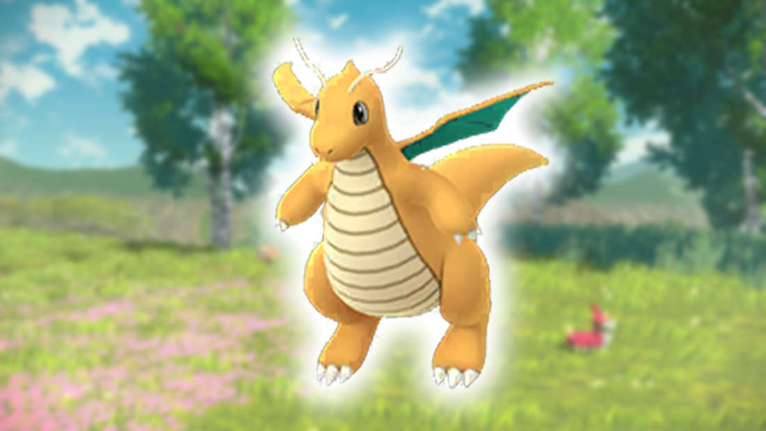 The Pokémon Dragonite in Pokémon GO